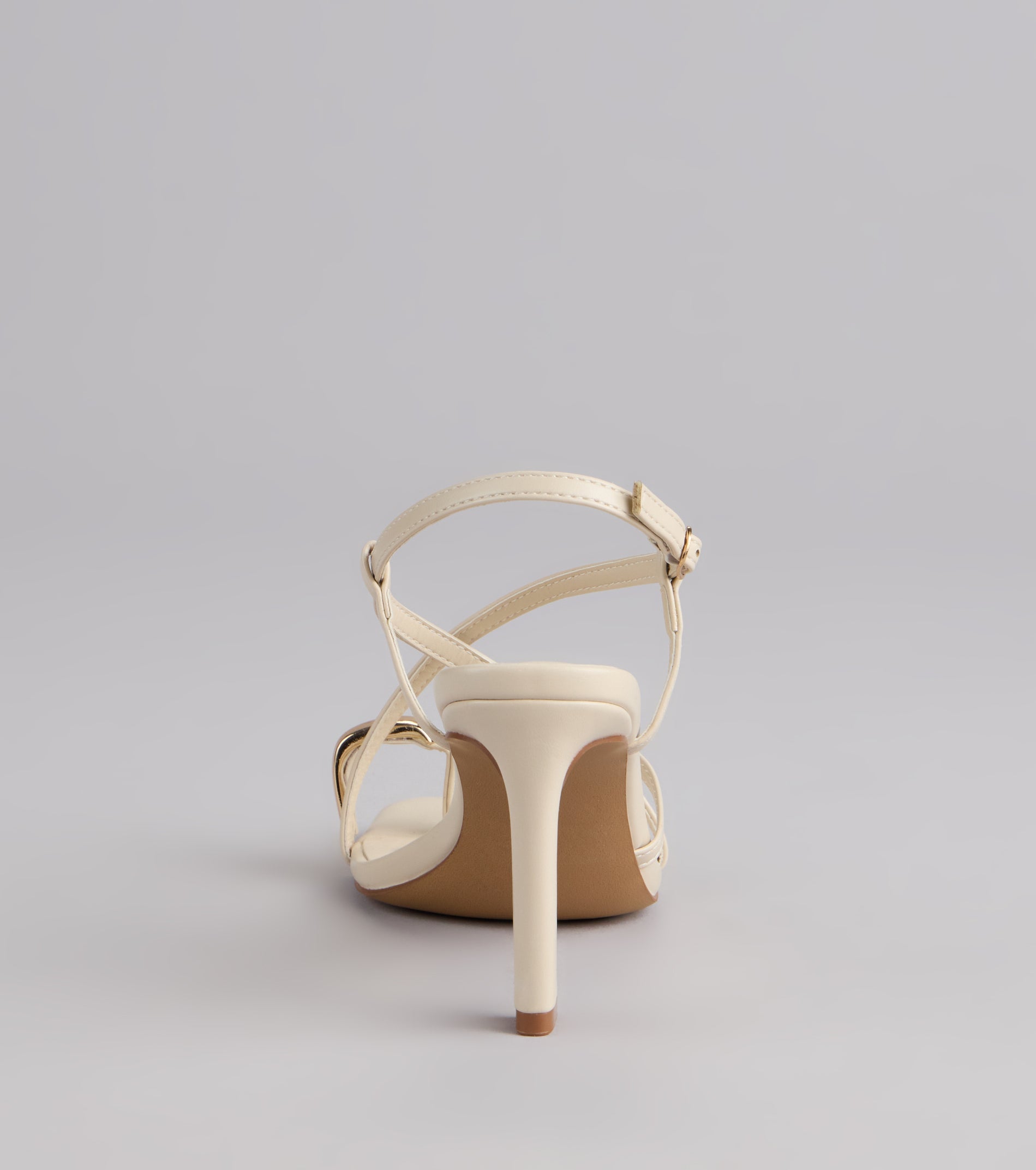 Luxe Minimalist Toe Ring Strappy Stiletto Heels