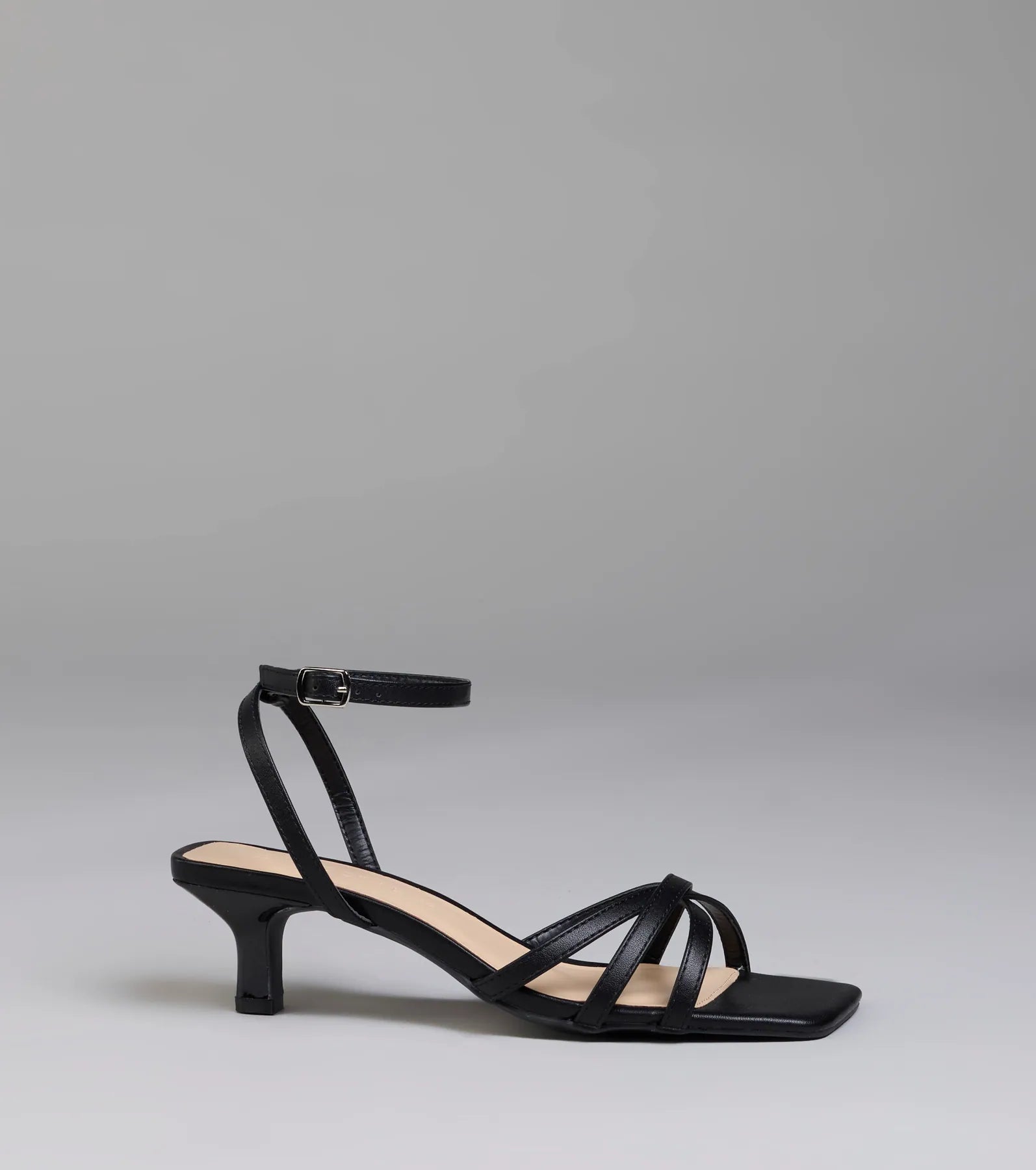 Chic And Ready Strappy Kitten Heels