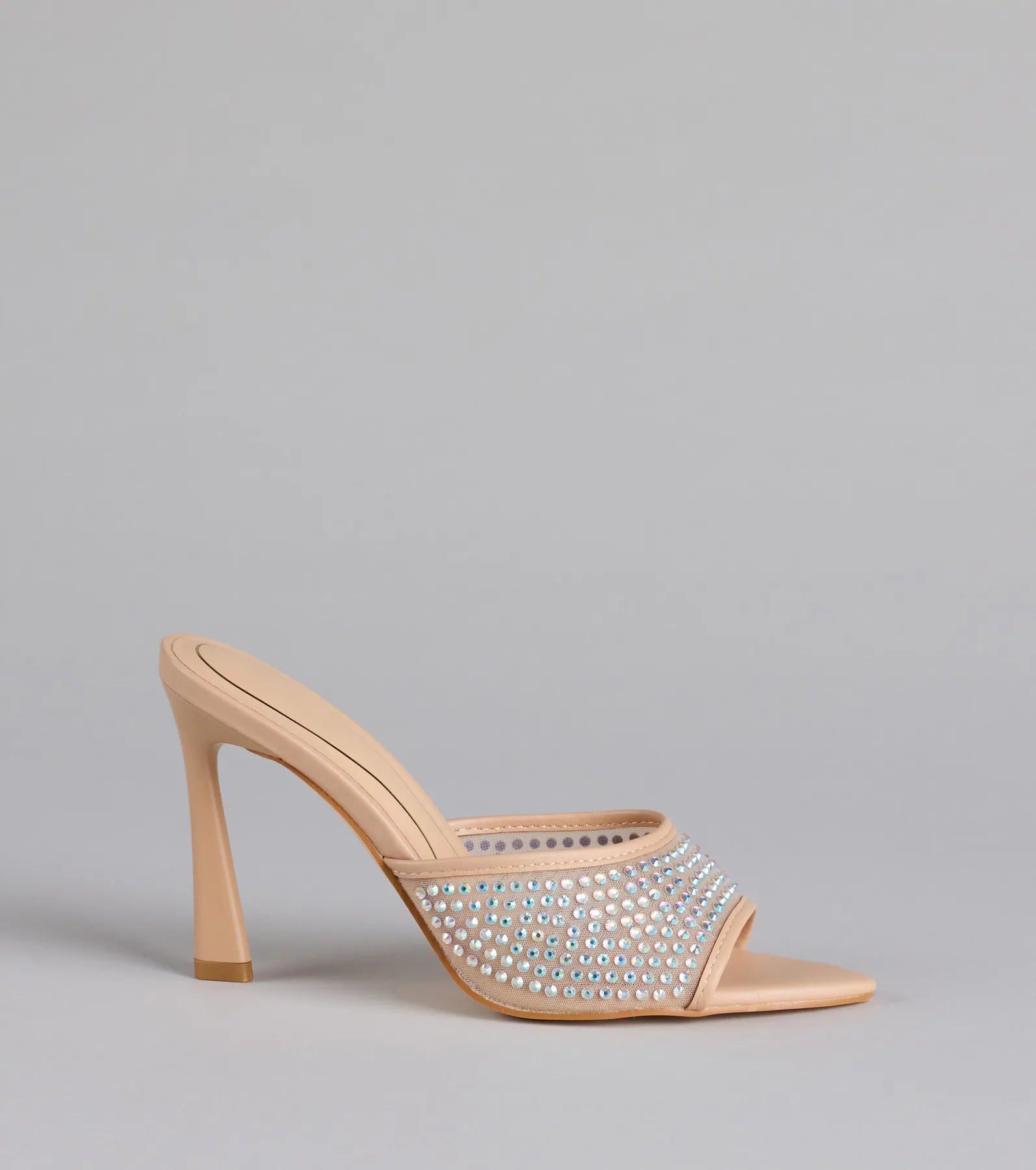 Night Glam Rhinestone Mesh Stiletto Heels