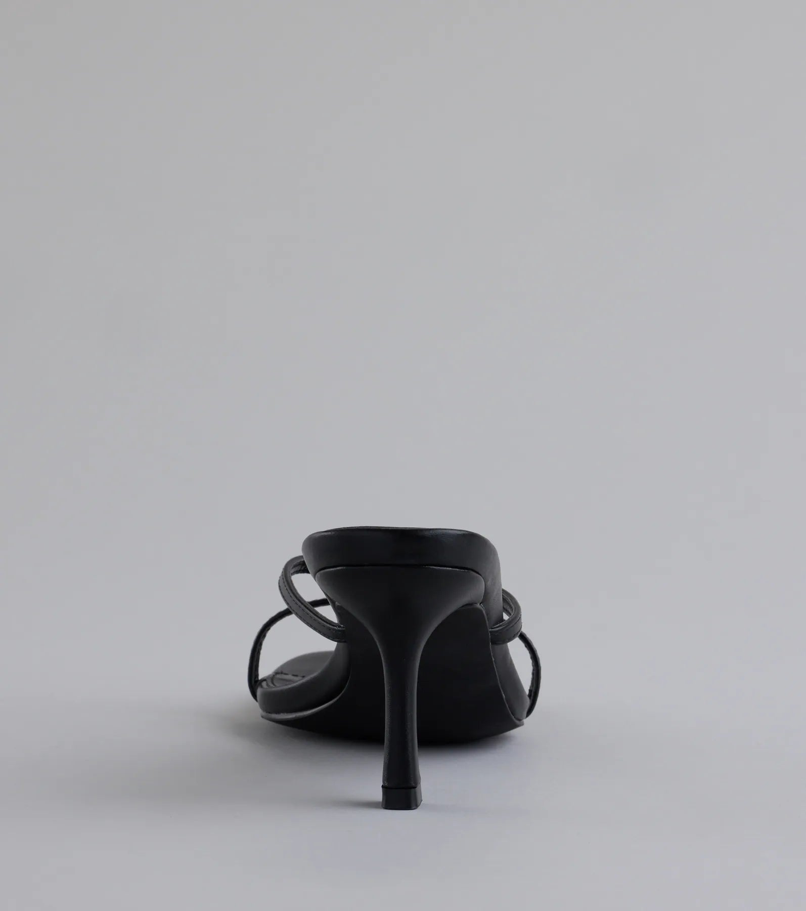 Out And About Strappy Thong Stiletto Mules