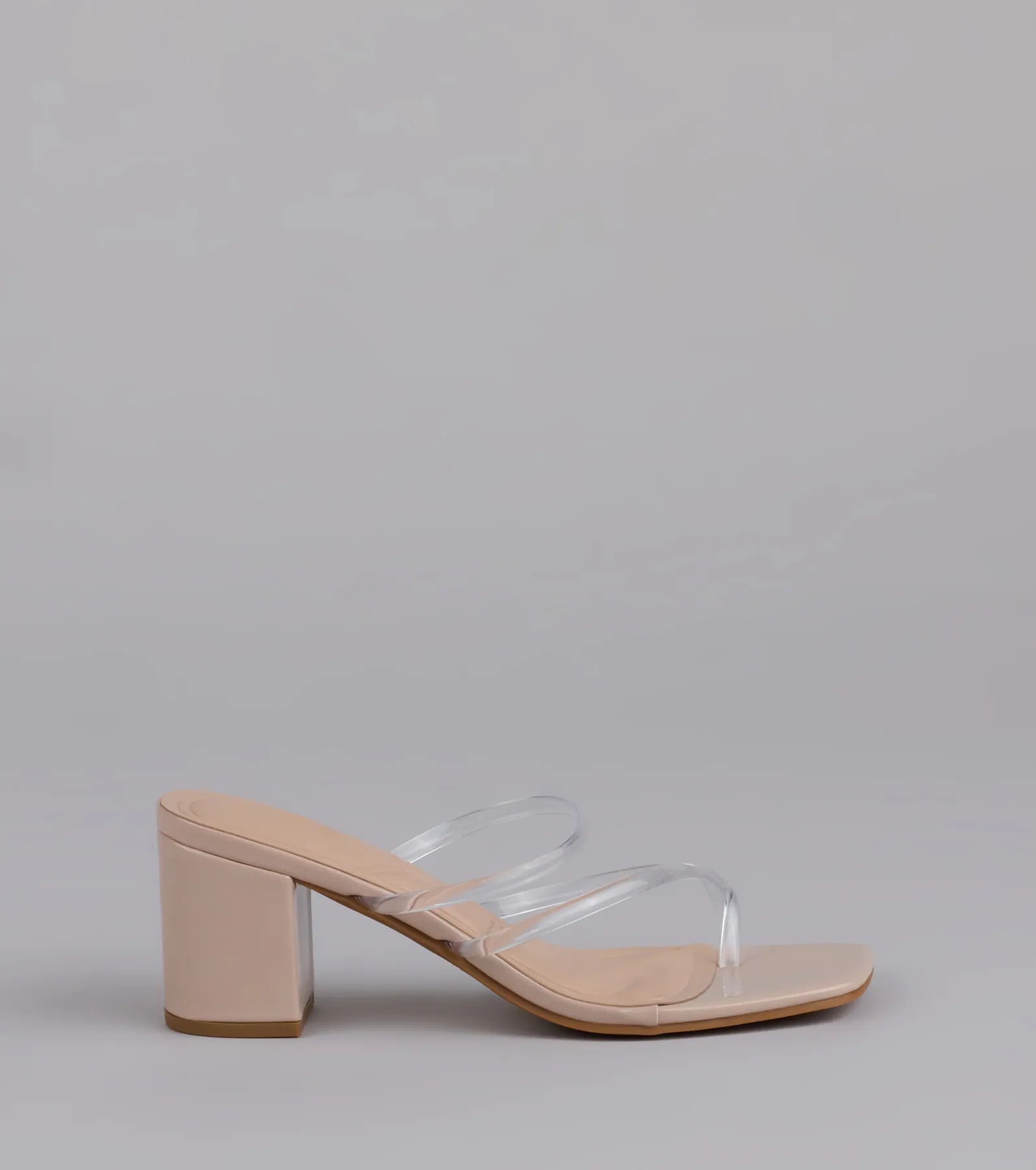 Low-Key Chic Clear Strappy Mules