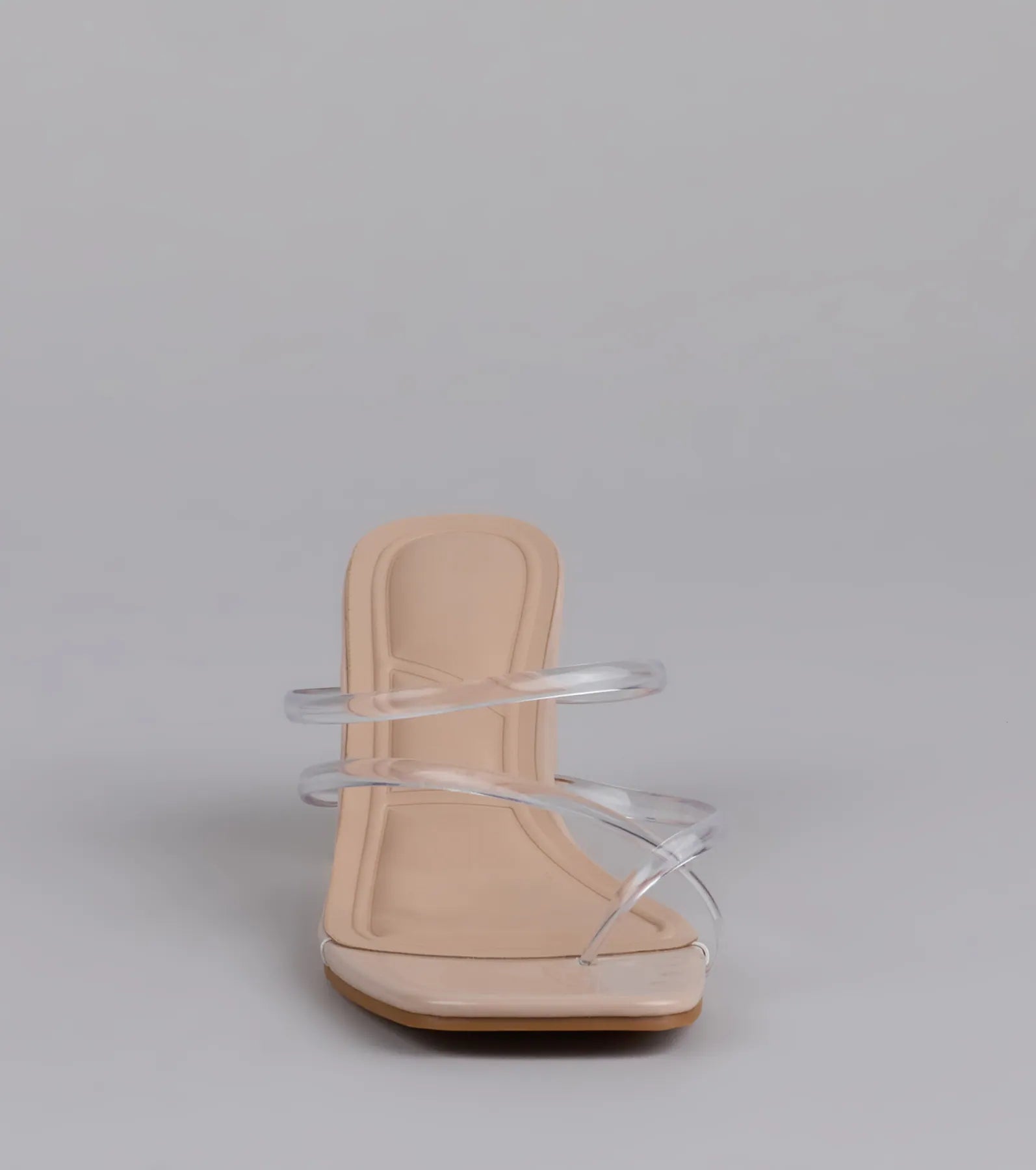 Low-Key Chic Clear Strappy Mules