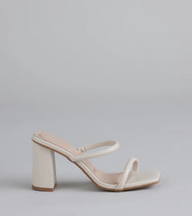 Walk This Way Strappy Block Heels