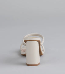 Walk This Way Strappy Block Heels