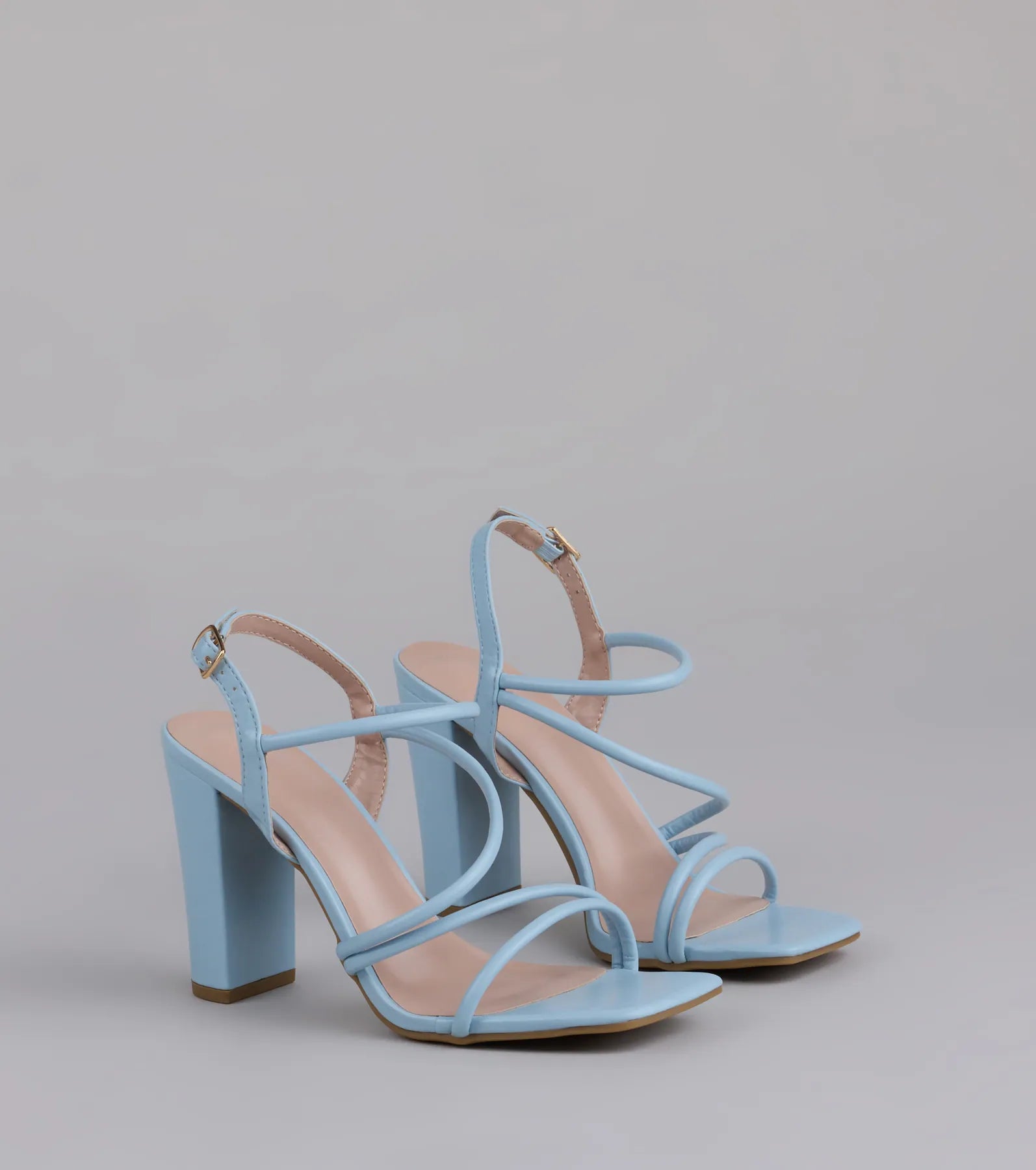 Flirt Mode Activated Strappy Block Heels
