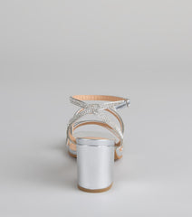 Made You Sparkle Rhinestone Block Heels