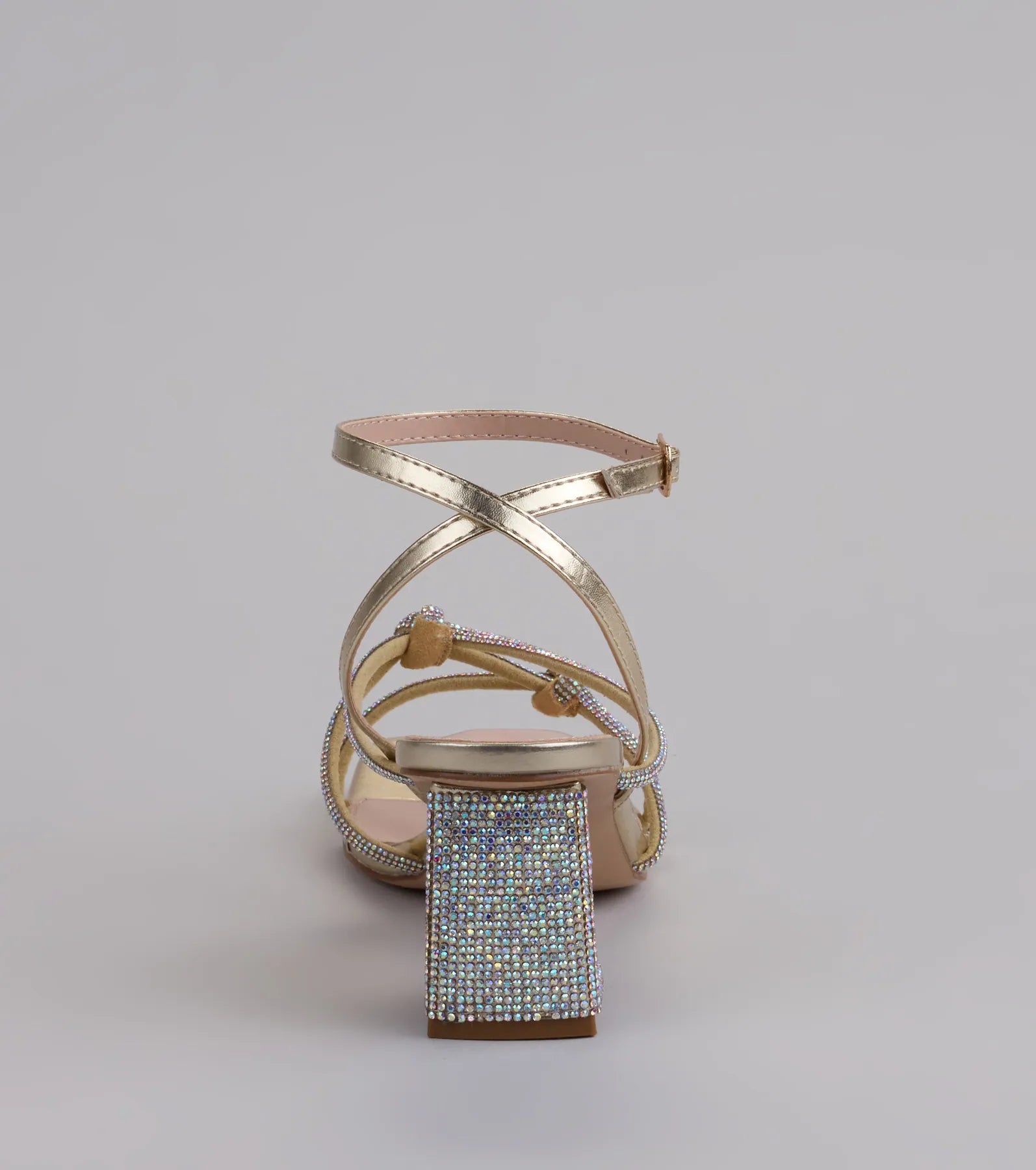 Bring The Glam Rhinestone Block Heels