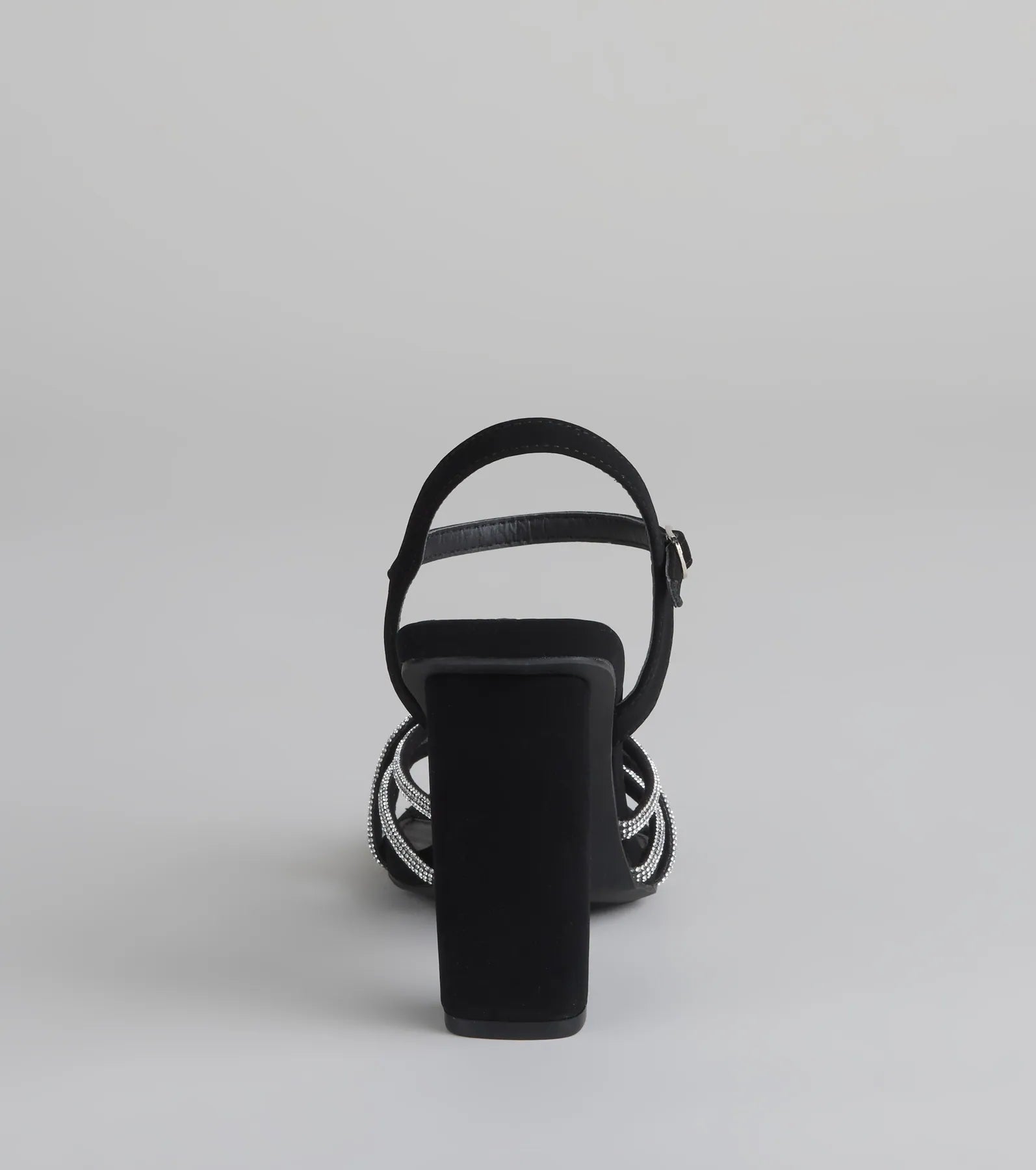 Glow Getter Twisted Rhinestone Heels