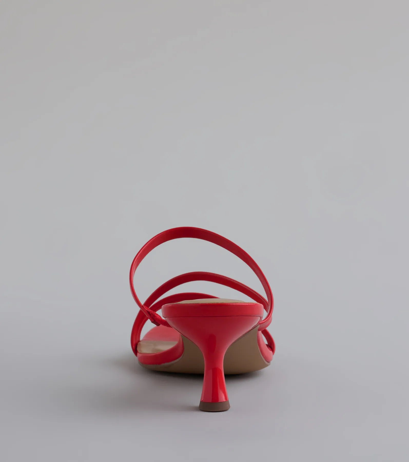 Cute Attitude Strappy Kitten Heel Mules