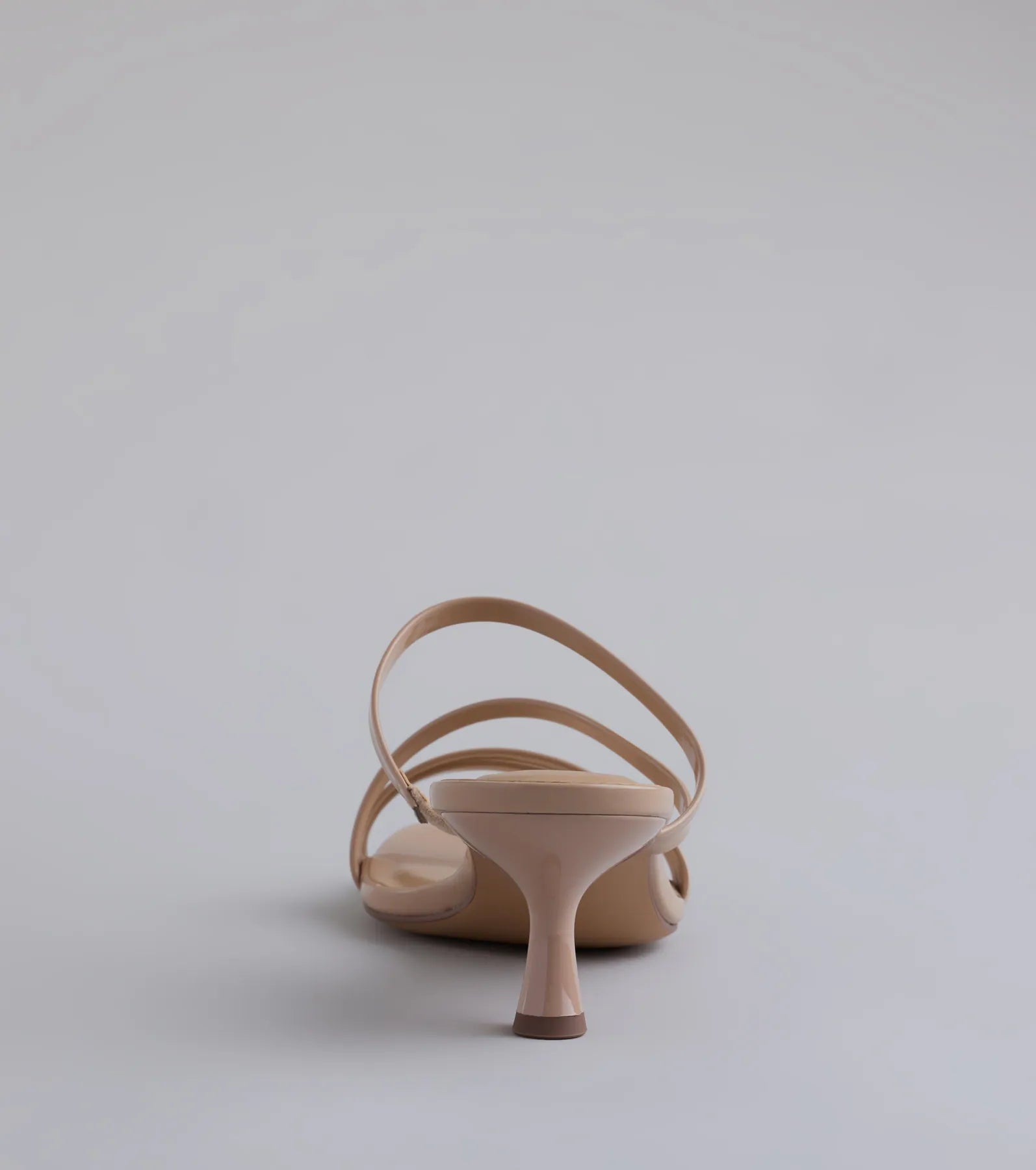 Cute Attitude Strappy Kitten Heel Mules