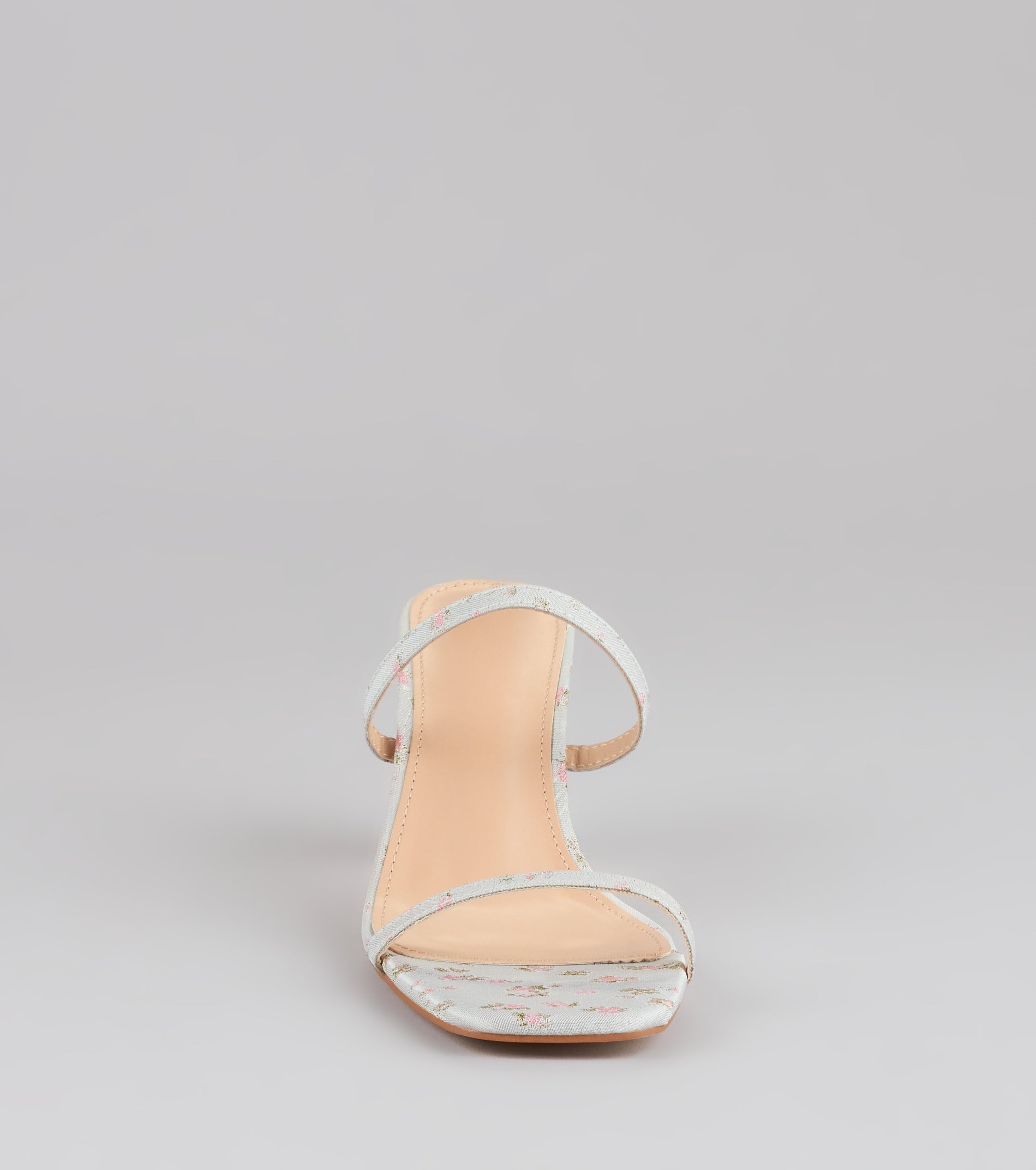 Picnic Chic Floral Strappy Mules