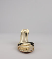 Just Like Magic Metallic Stiletto Heels