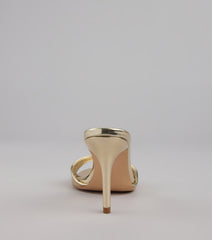 Just Like Magic Metallic Stiletto Heels