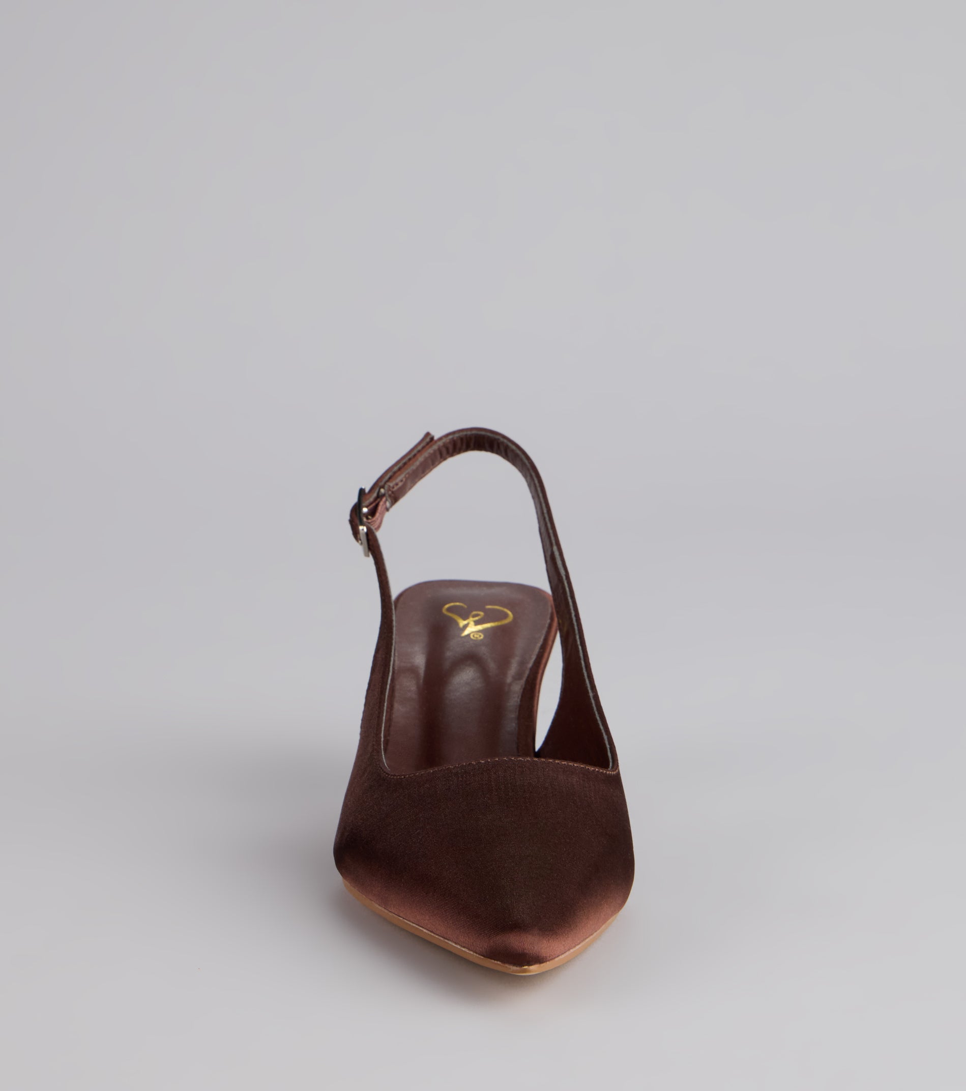 Princess Calling Satin Slingback Heels