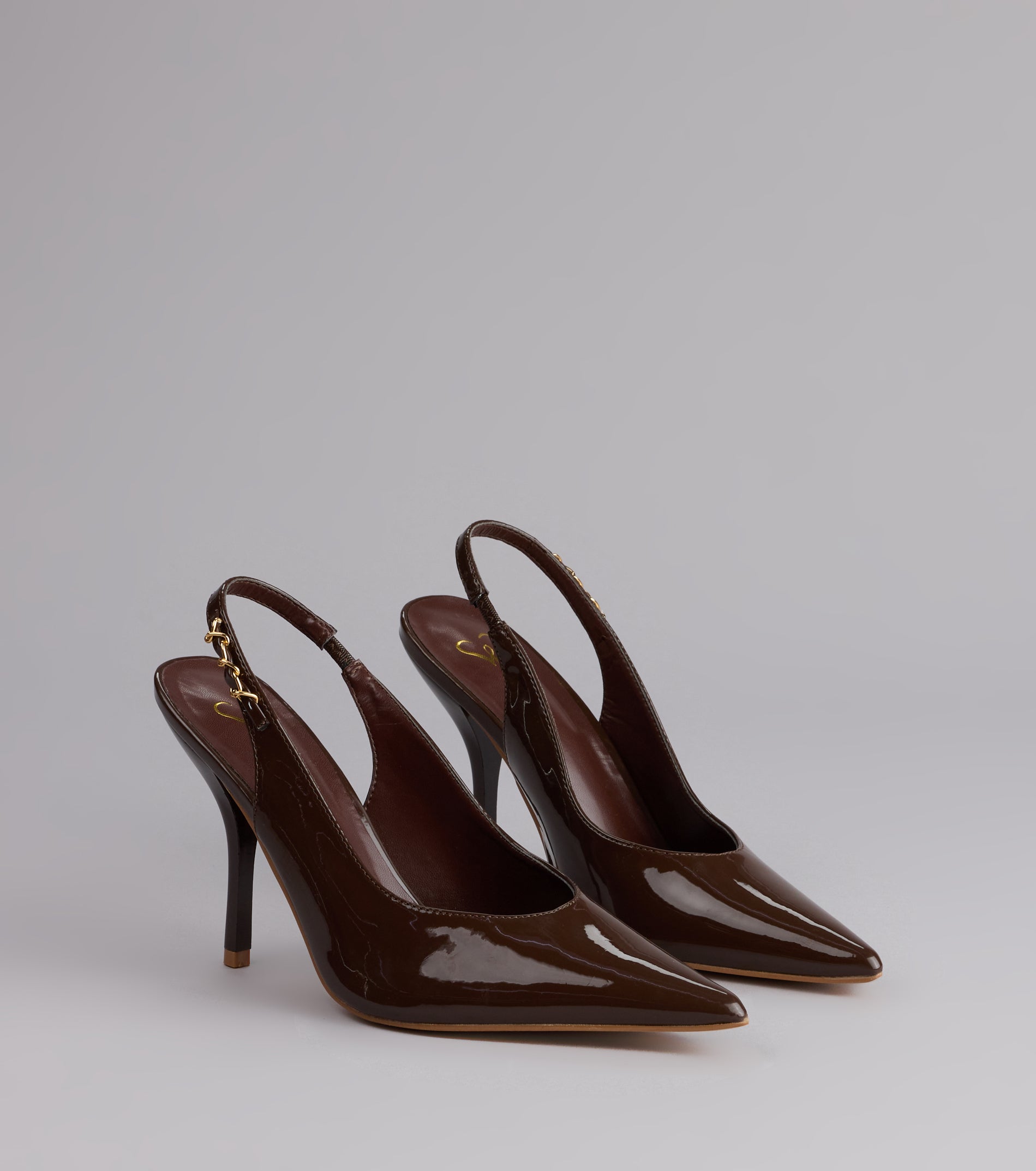 After Hours Patent Slingback Heels