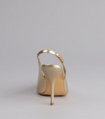 After Hours Patent Slingback Heels