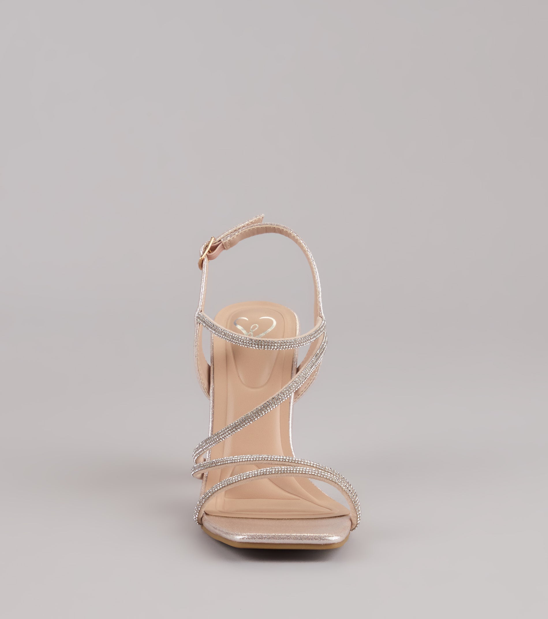 Star of the Night Glitter Rhinestone Block Heels