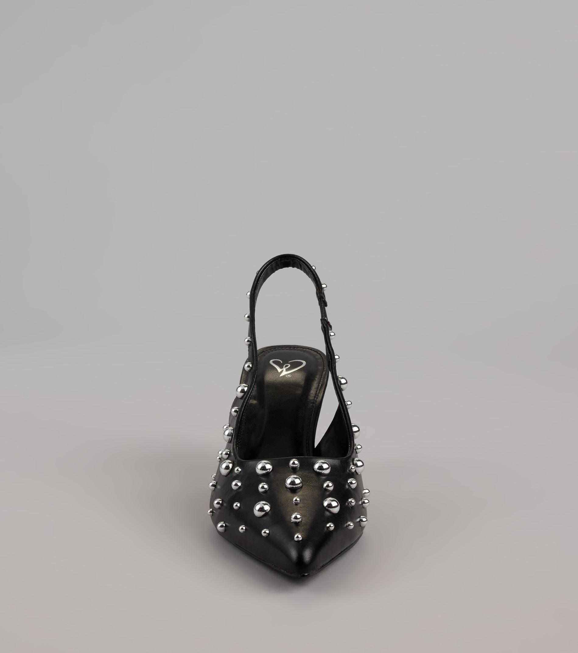 Edge Play Studded Slingback Pumps