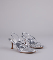 Extra Shine Metallic Kitten Heels