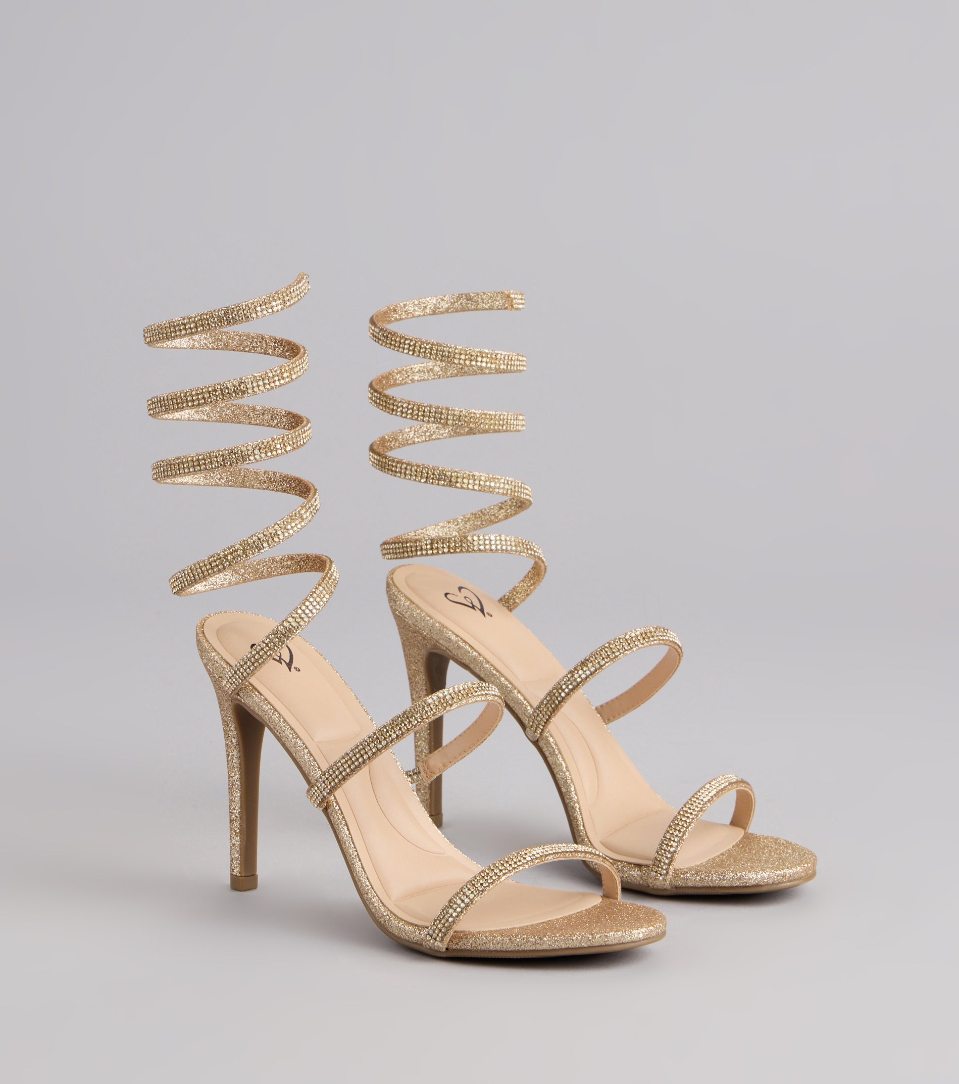 Glow Getter Rhinestone Stiletto Heels