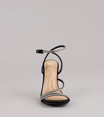 Strut With Glamour Rhinestone Stiletto Heels