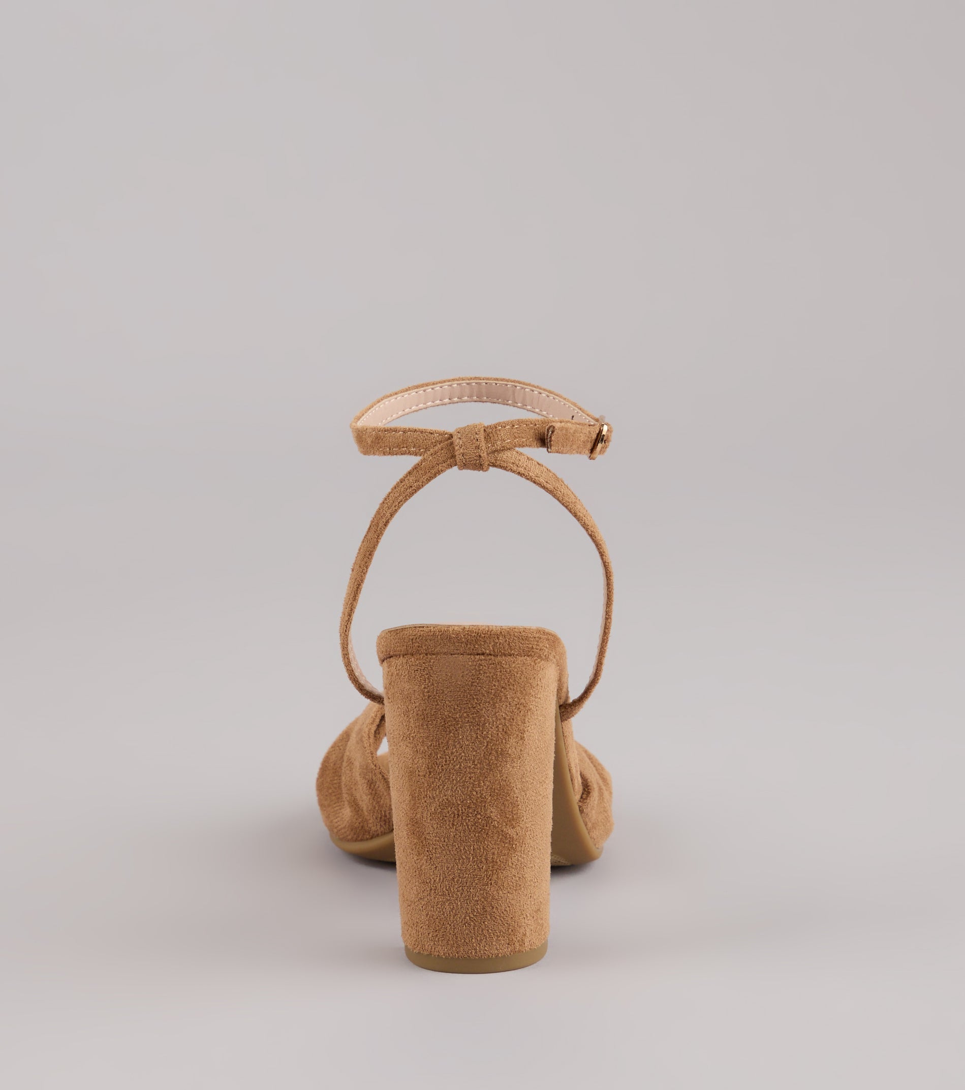 Chic Streak Faux Suede Block Heels