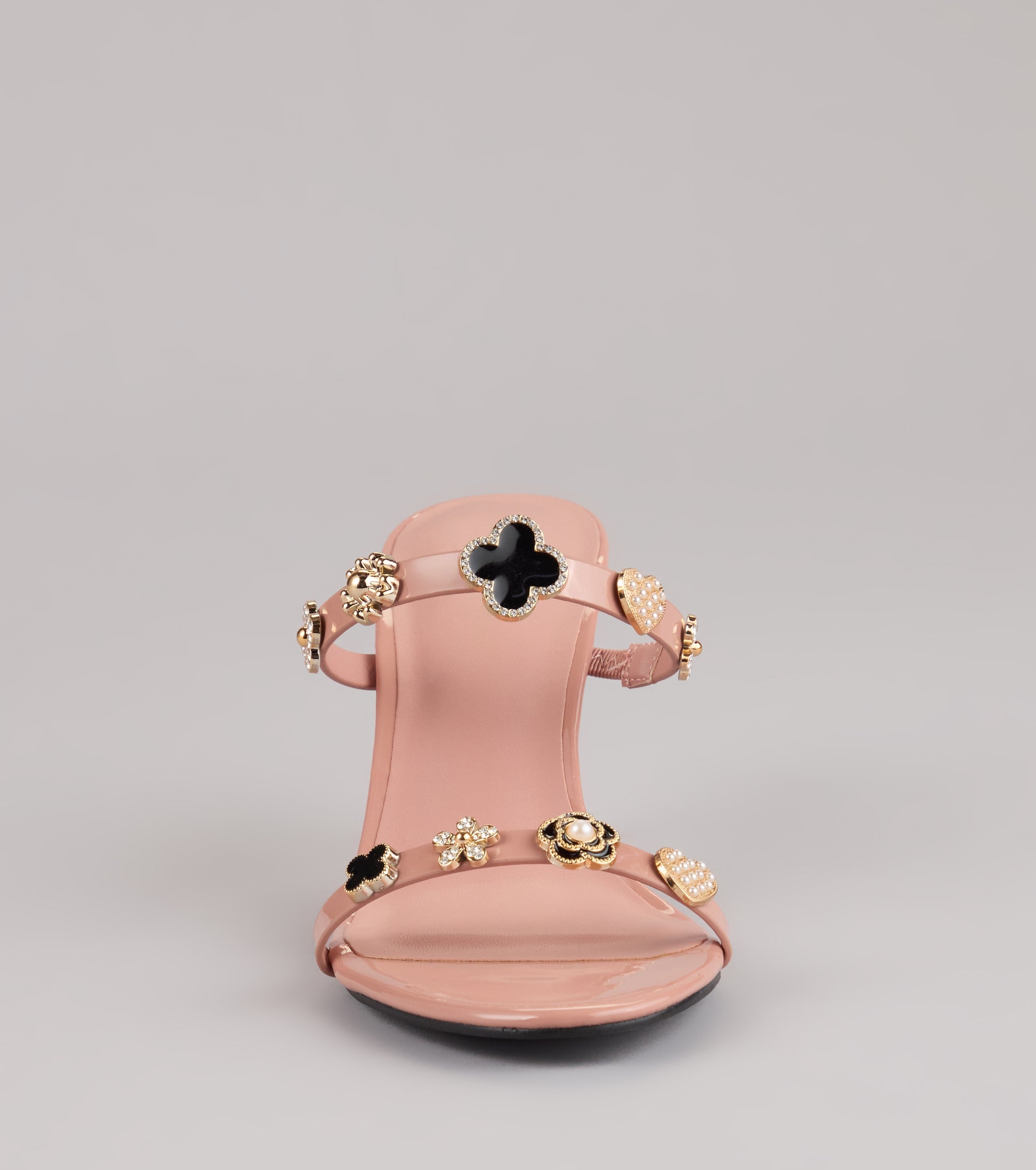 Out All Night Charm Strap Stiletto Heels