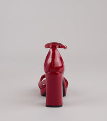 Weekend Glam Platform Block Heels