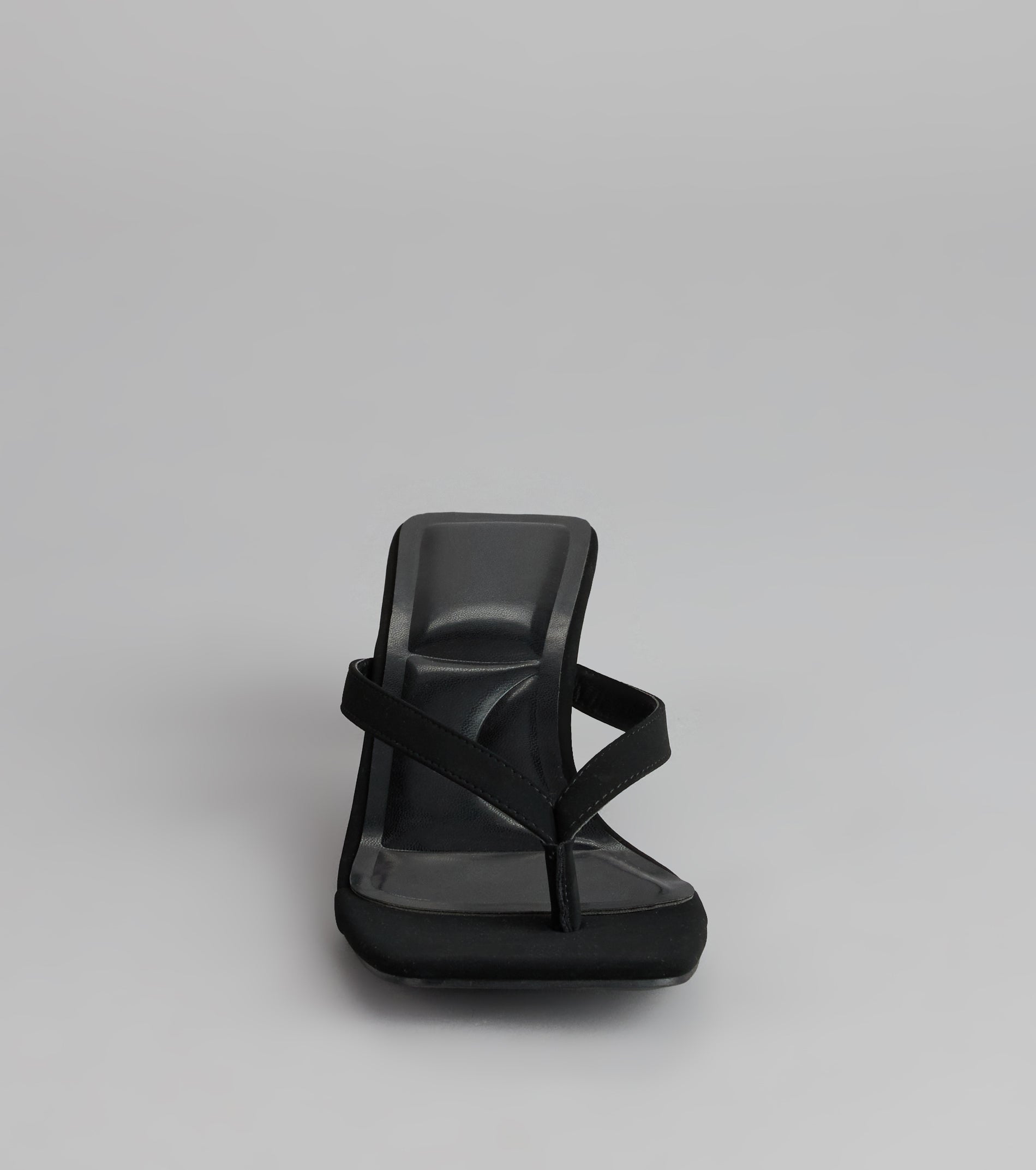 Feeling Chic Thong Square Toe Heels