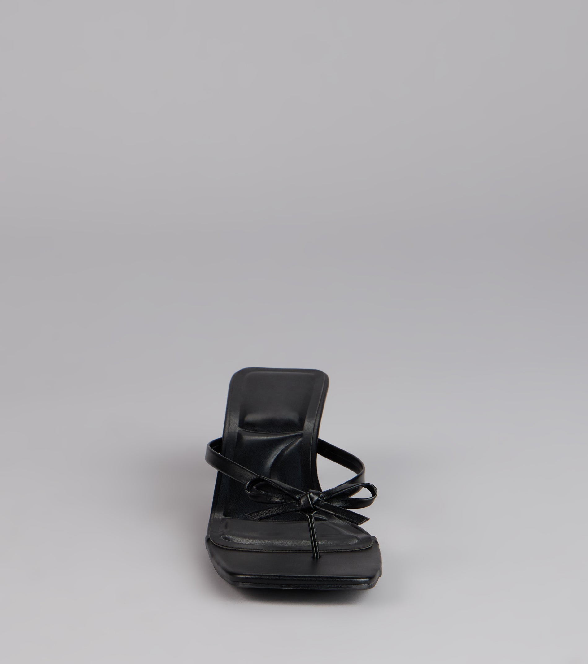 Play Nice Bow Thong Heels