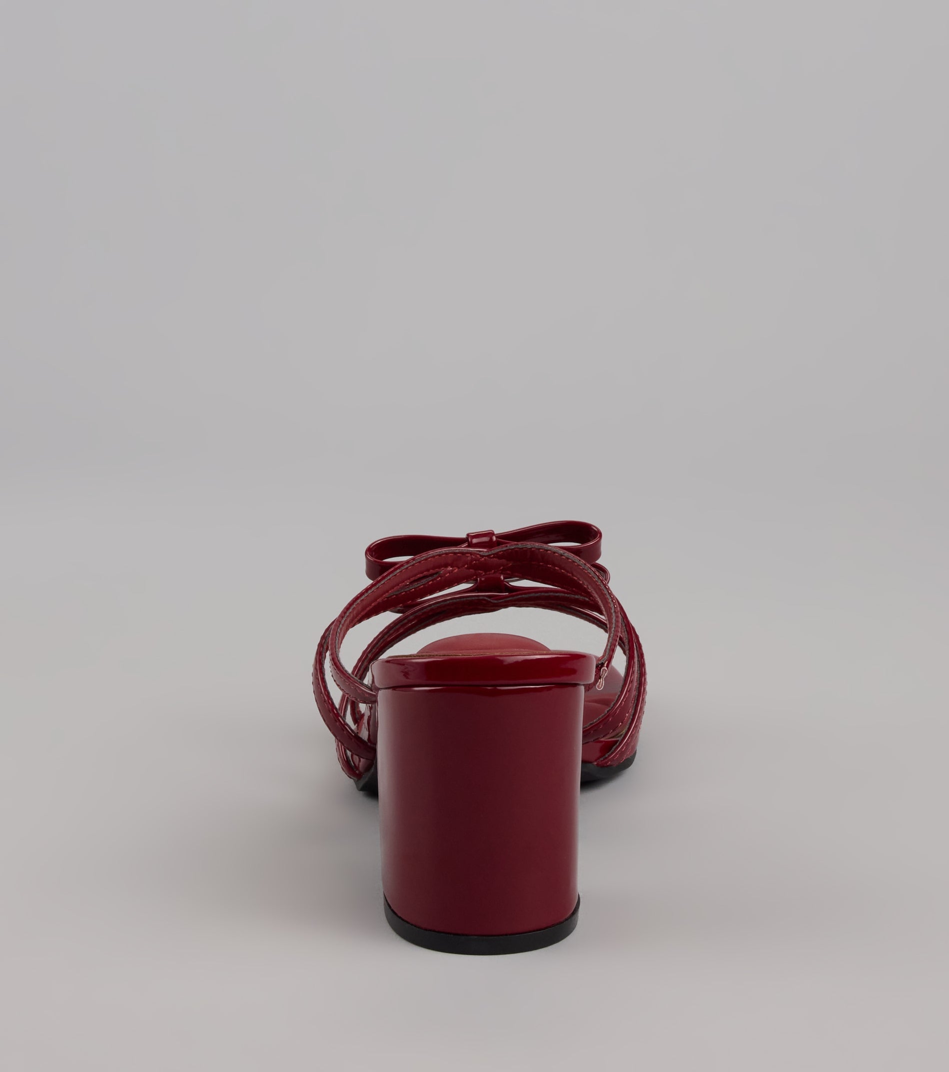 All Day Cute Bow Strap Block Heel Mules