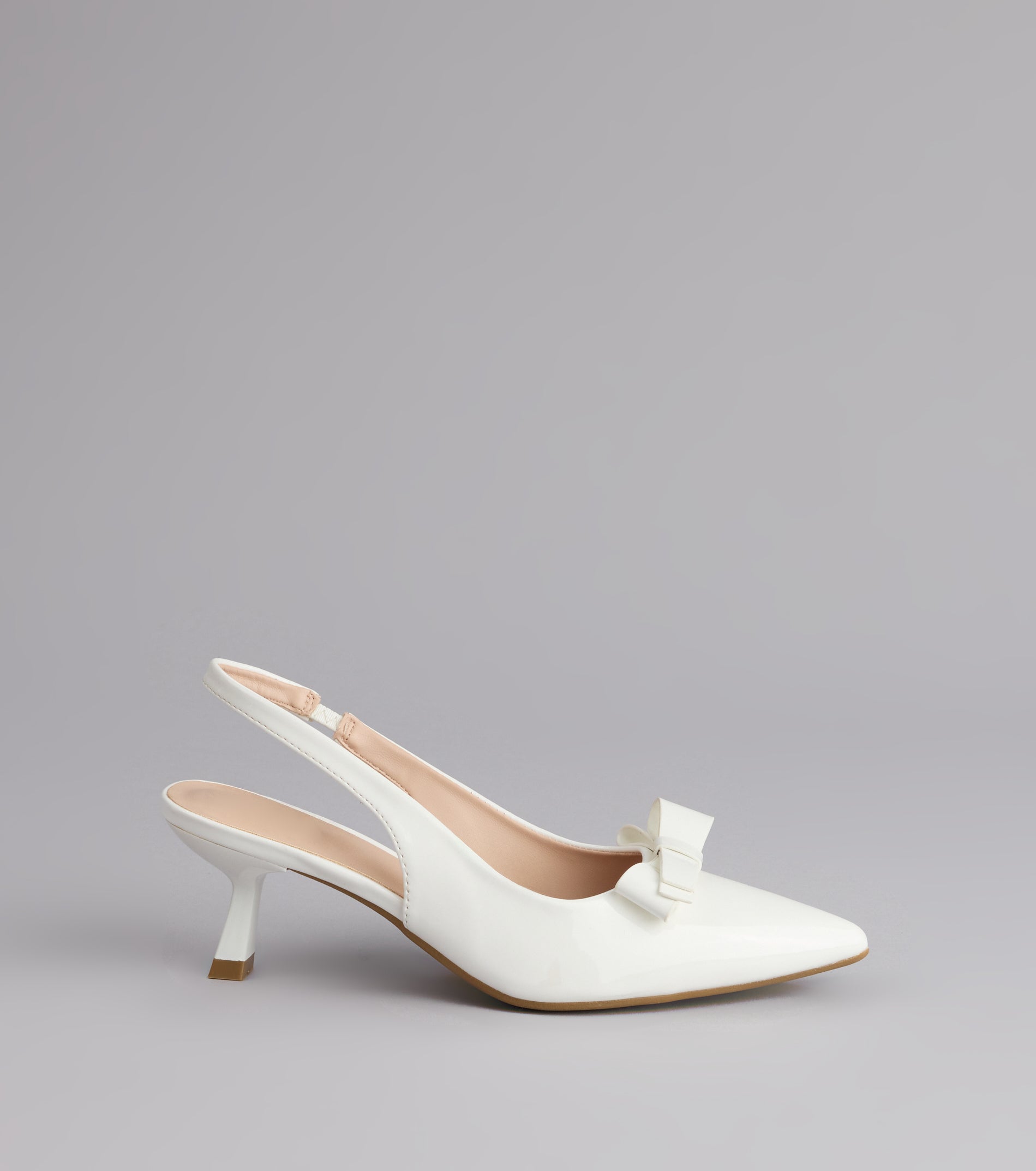 Sweet Detail Patent Slingback Heels
