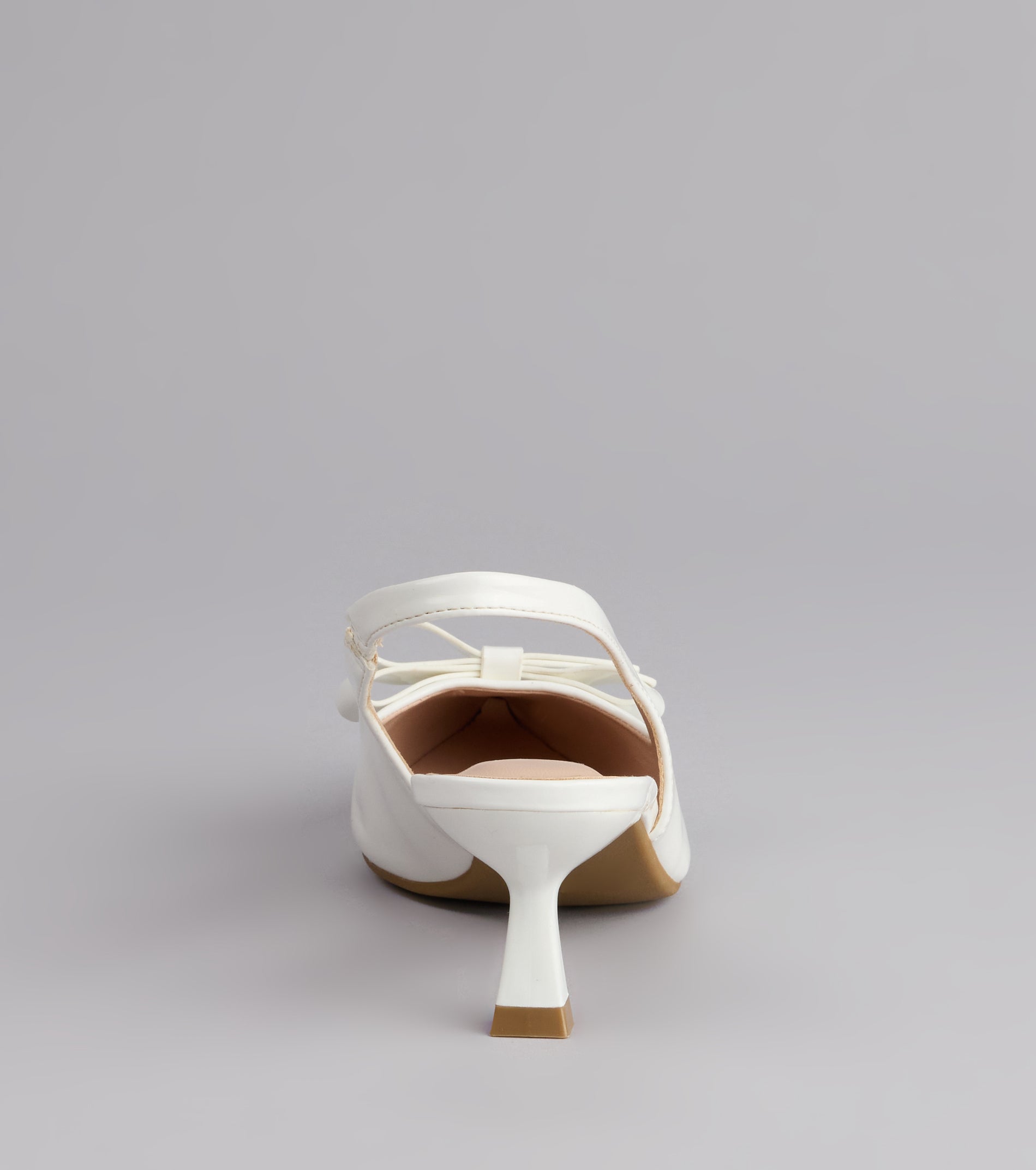 Sweet Detail Patent Slingback Heels