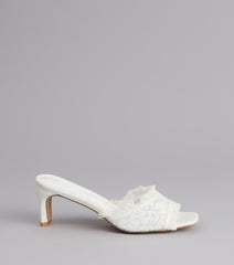 Keep It Cute Lace Strap Mules