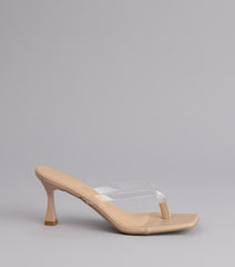 Strut And Stun Thong Mules