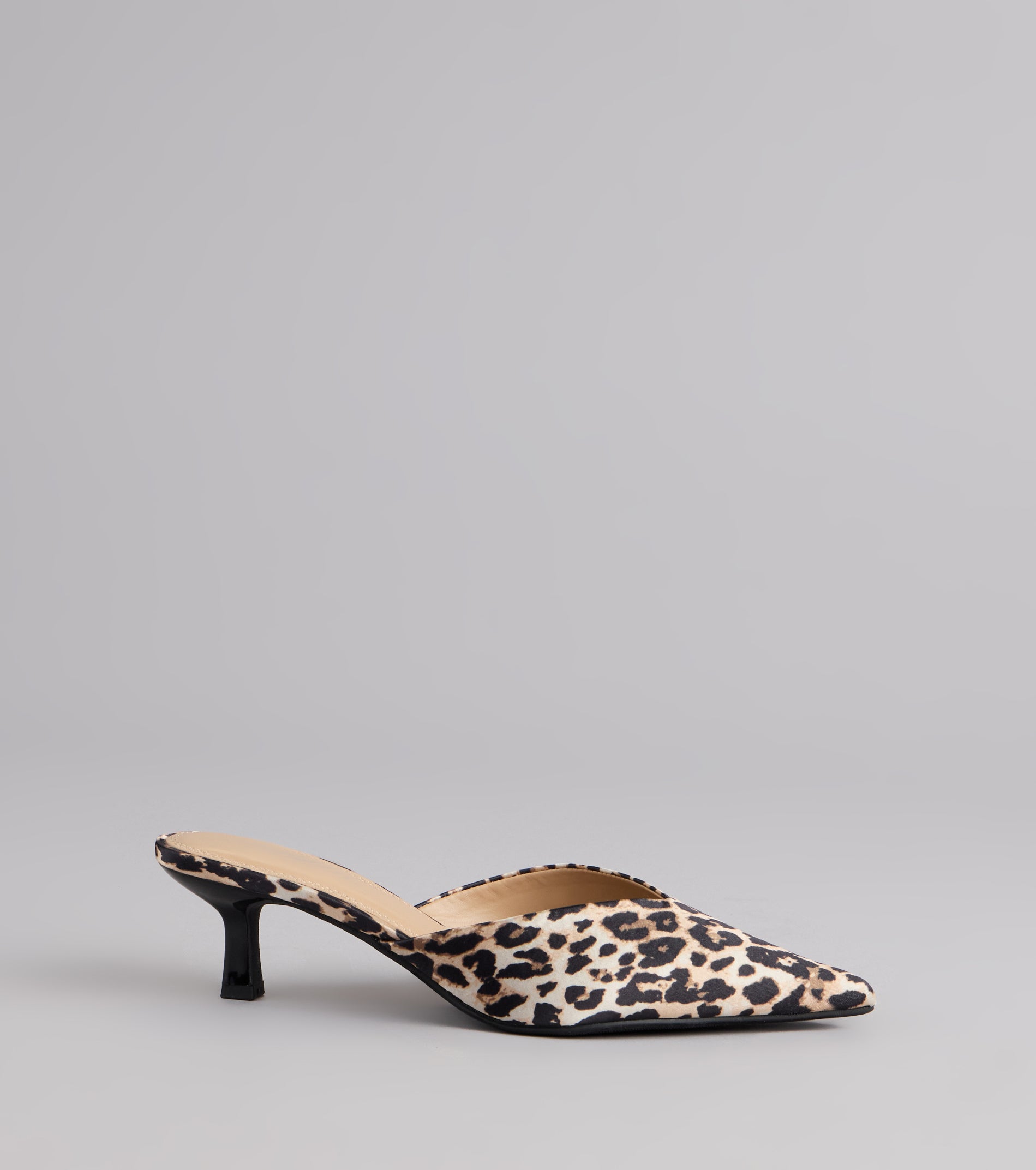 Sassy Steps Leopard Kitten Mules