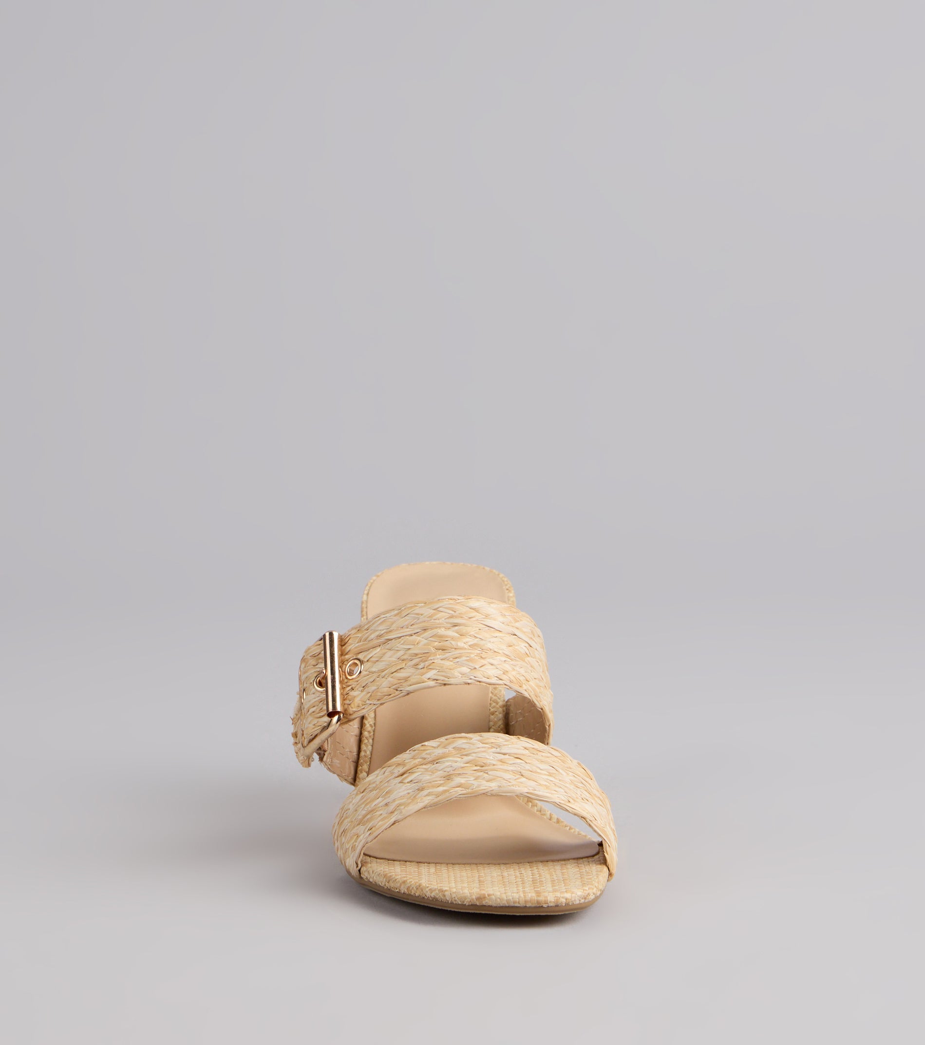 Sun Chaser Stiletto Buckle Mules