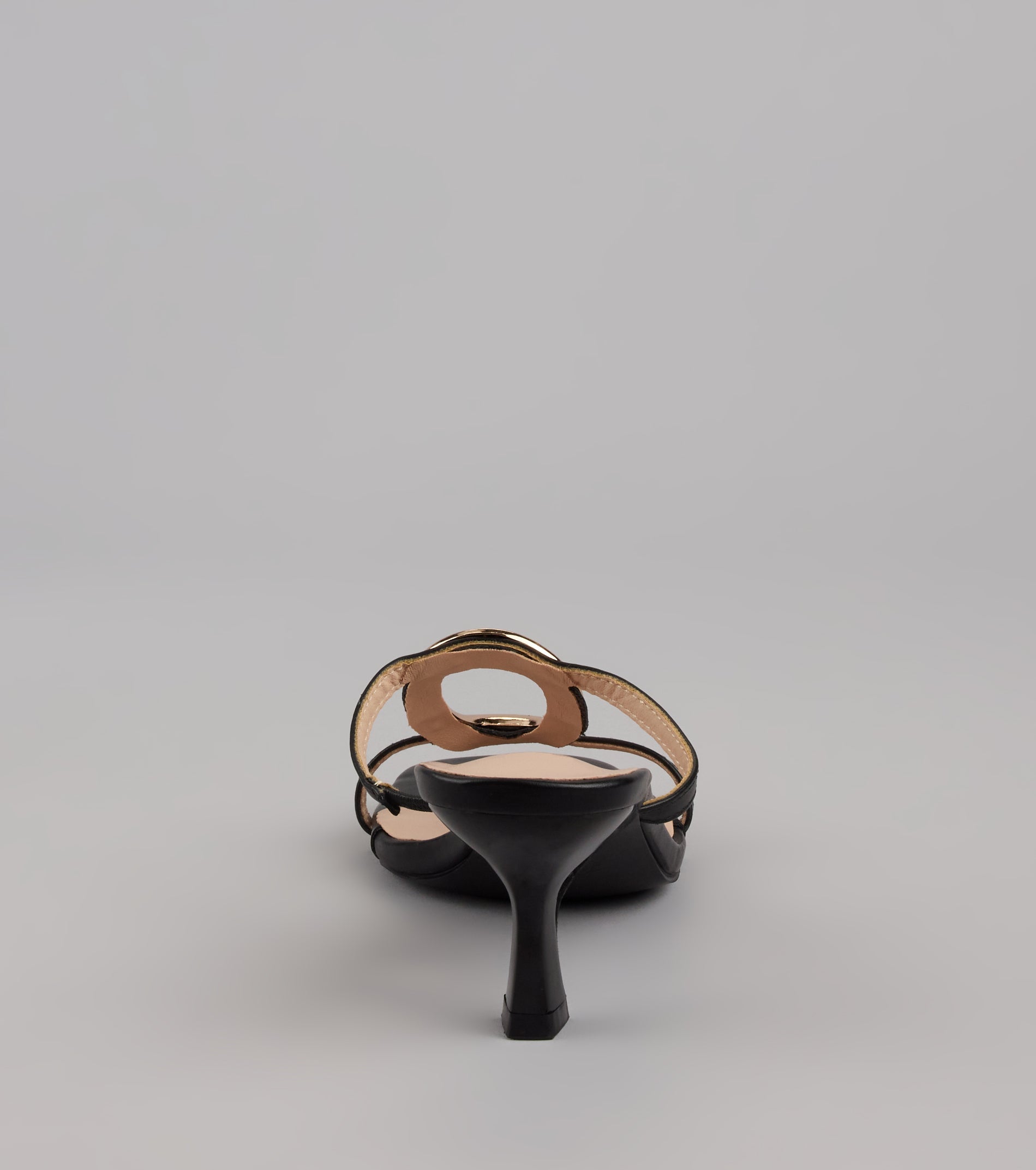 Sassy Sleek Square Toe Kitten Heels