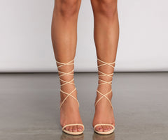 Style Icon Lace Up Block Heels