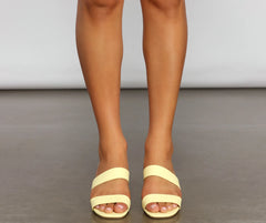 So Sleek Double Band Mules