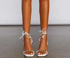 Linked In Style Stiletto Heels