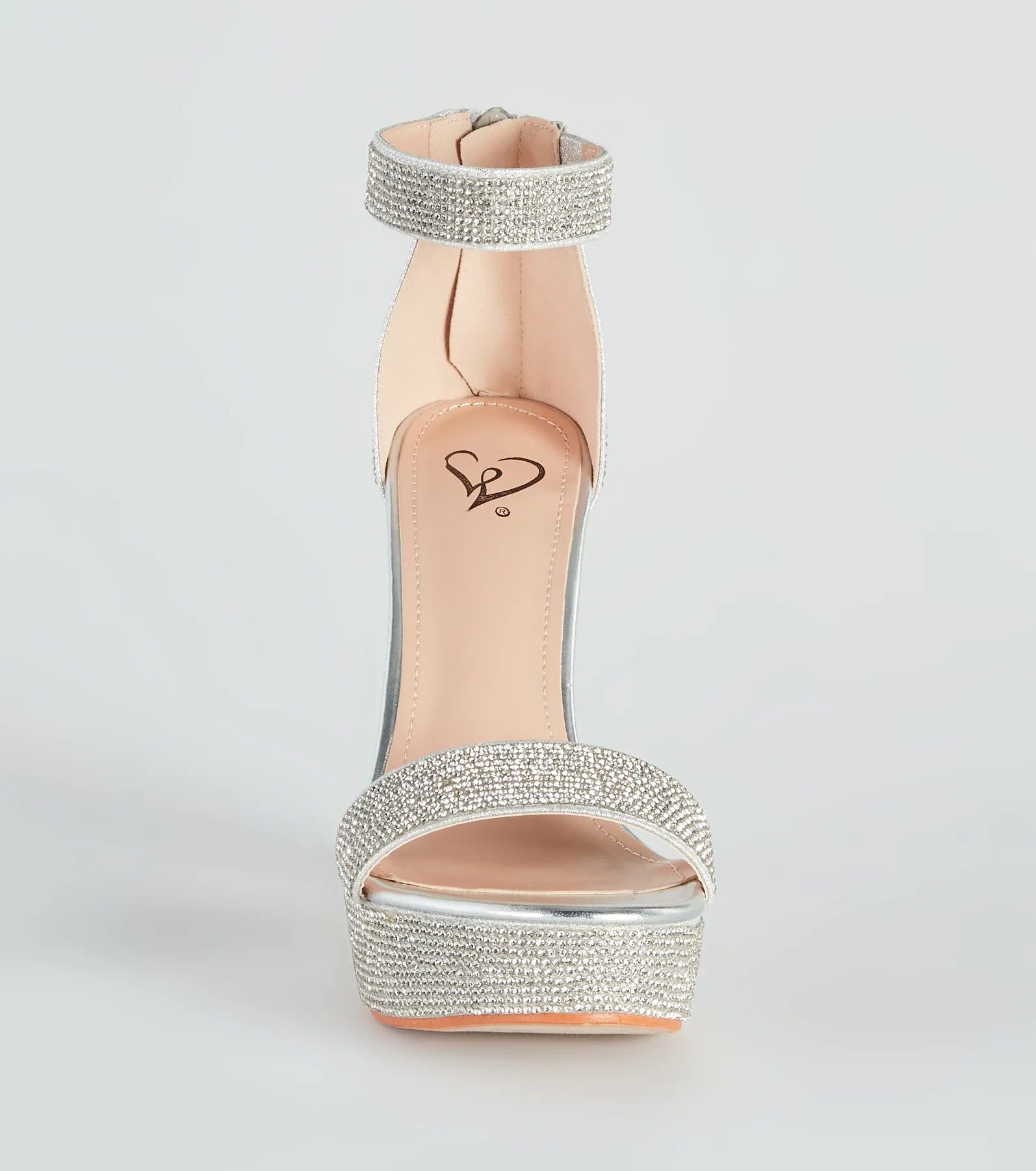 Stroke Of Midnight Rhinestone Heels