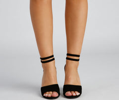 Classic Staples Nubuck Double Strap Heels