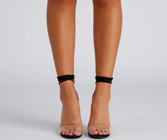 All That Shines Rhinestone Block Heels