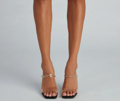 Forever Glam Chainlink Mules