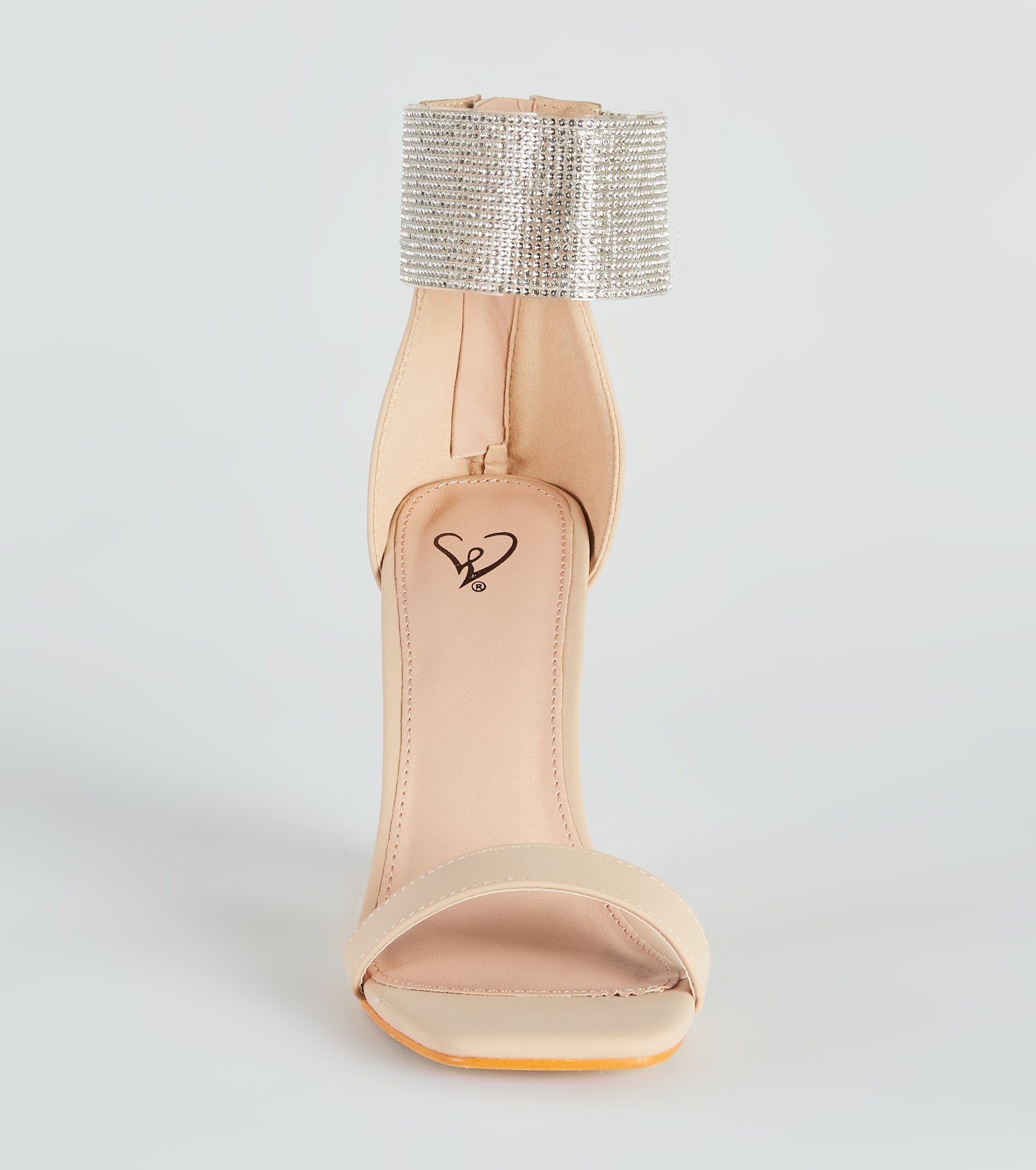 Dazzle Queen Rhinestone Block Heels