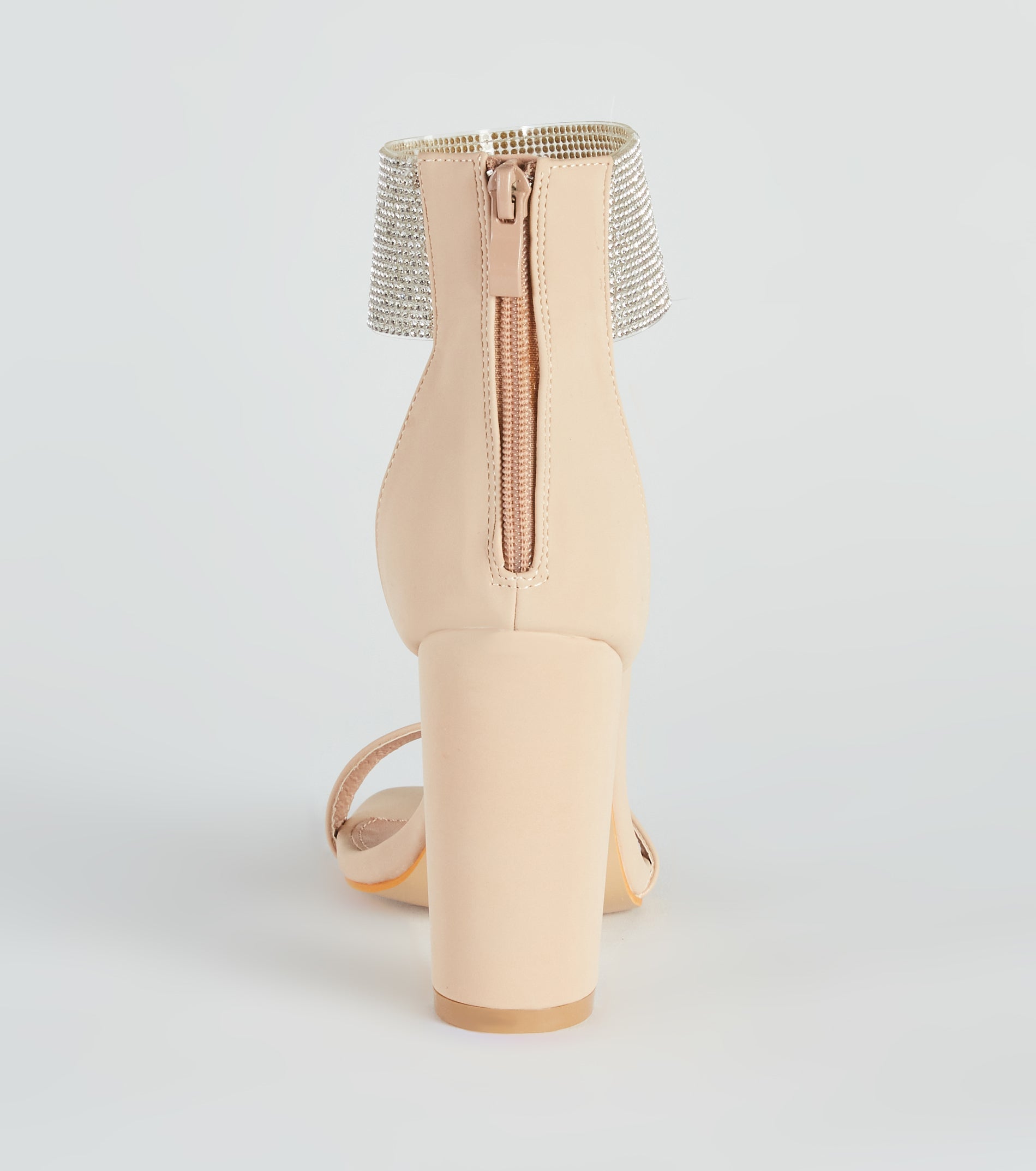 Dazzle Queen Rhinestone Block Heels