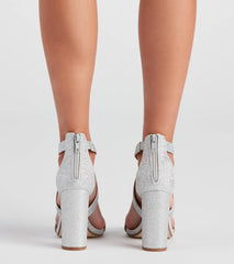 There She Glows Rhine Block Heels