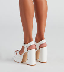 I Need Chunky Nubuck Block Heels