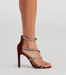 Wrapped In Rhinestone Stiletto Heels